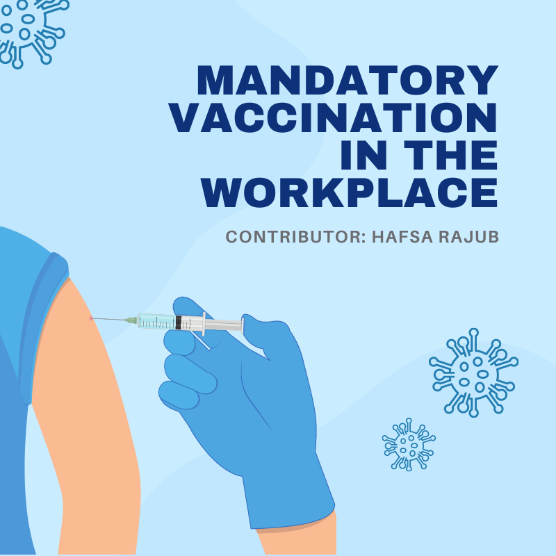 PGPS Attorneys Mandatory Vaccination in the worklplace Hafsa Rajub